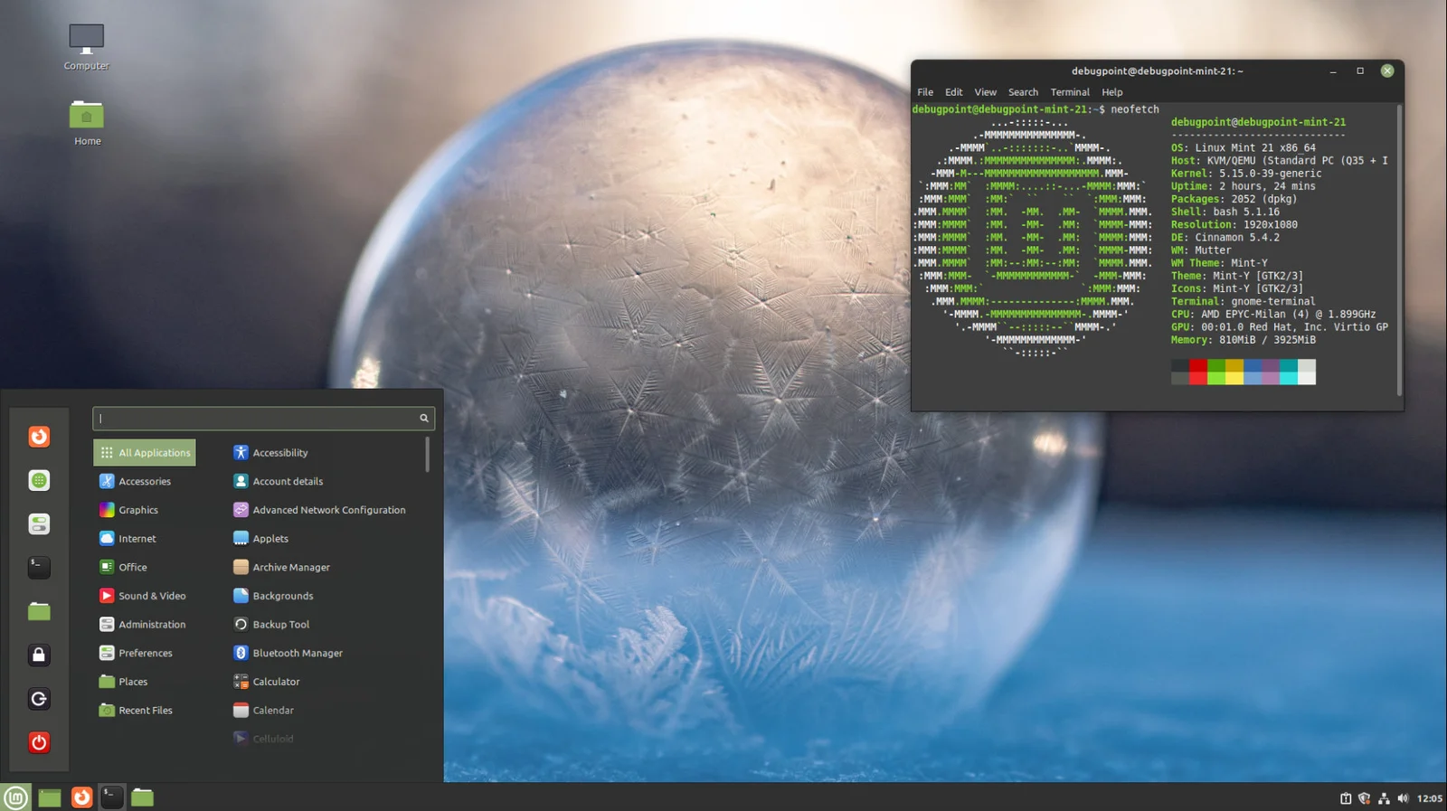 Easy and intuitive desktop